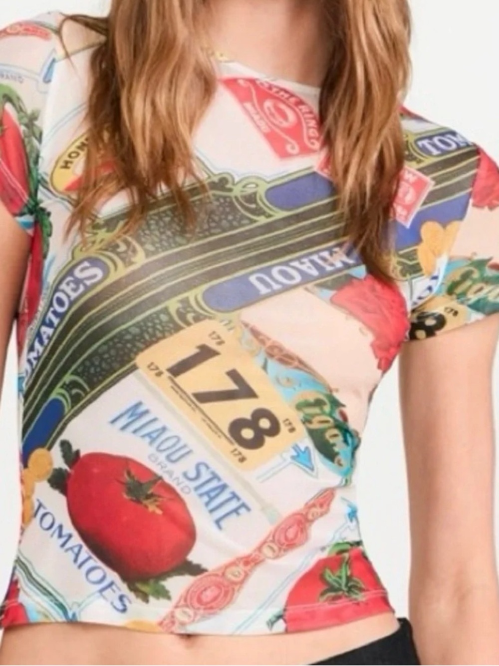 MIAOU Mini Tee in the Figaro print